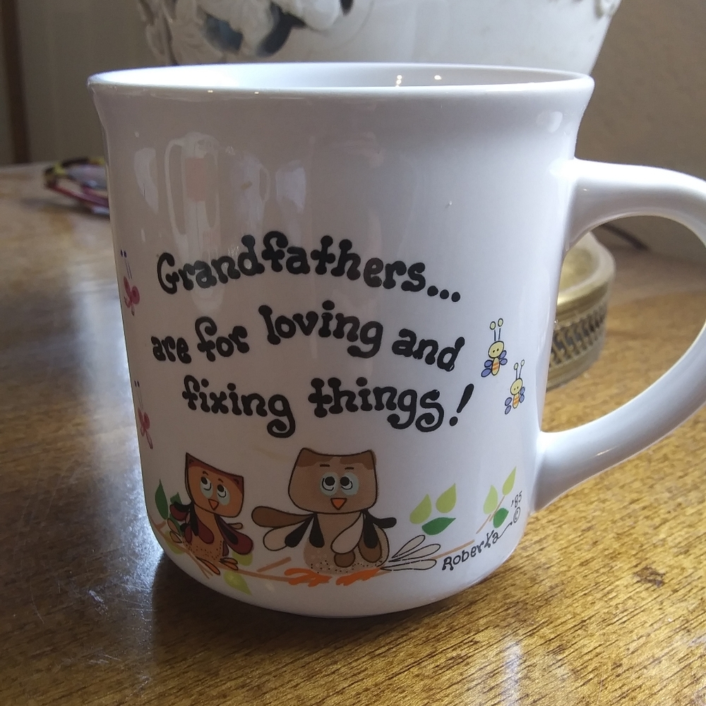Vtg. " Grandfathers" Message Mug.